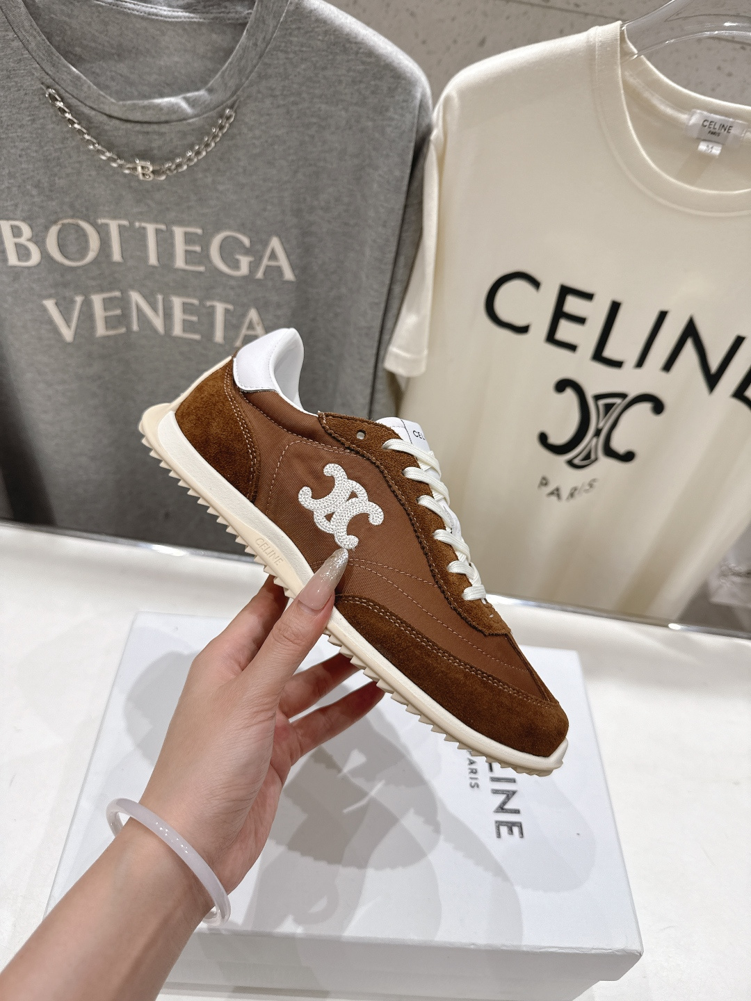 高版本出厂 CELINE*思琳赛琳F0376 2026ss新款徽标系带阿甘鞋休闲运动鞋小白鞋简单舒服，干