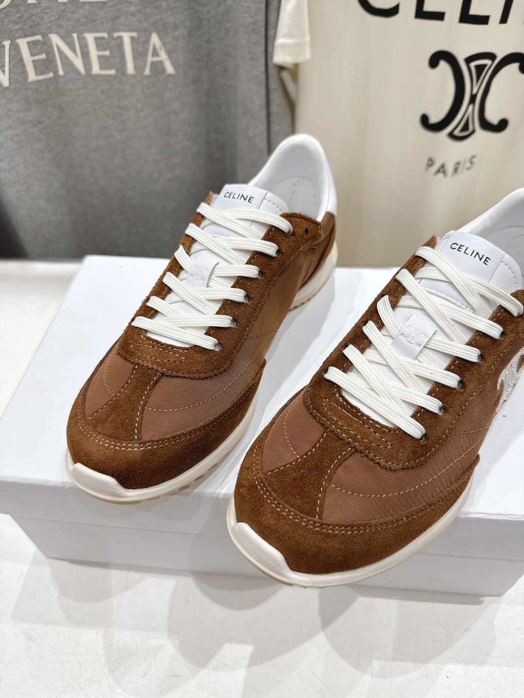 高版本出厂 CELINE*思琳赛琳F0376 2026ss新款徽标系带阿甘鞋休闲运动鞋小白鞋简单舒服，干