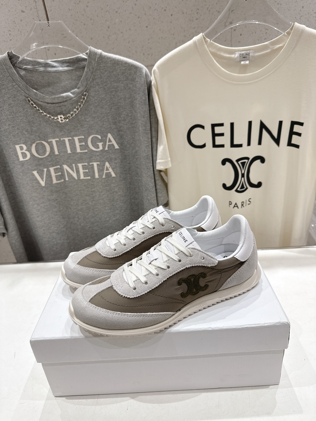 高版本出厂 CELINE*思琳赛琳F0376 2026ss新款徽标系带阿甘鞋休闲运动鞋小白鞋简单舒服，干