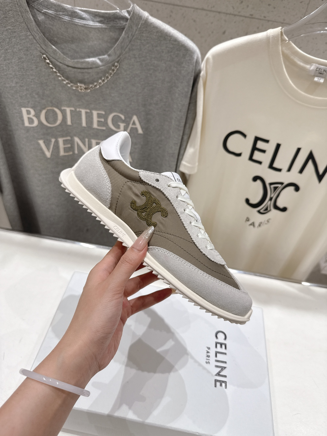 高版本出厂 CELINE*思琳赛琳F0376 2026ss新款徽标系带阿甘鞋休闲运动鞋小白鞋简单舒服，干