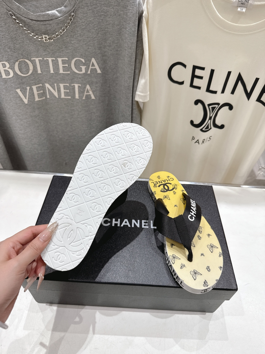 高版本出厂 Chanel*香奈儿F036 小香2026ss夏季新款人字拖夹脚沙滩拖鞋2026夏季爆款无法