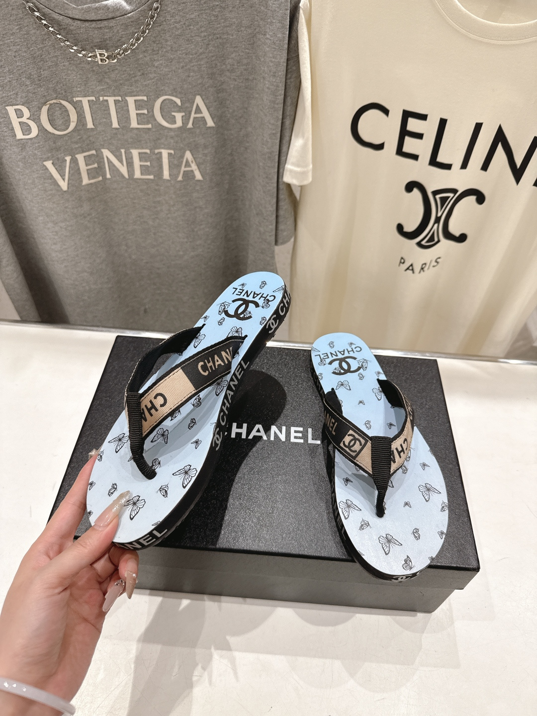 高版本出厂 Chanel*香奈儿F036 小香2026ss夏季新款人字拖夹脚沙滩拖鞋2026夏季爆款无法