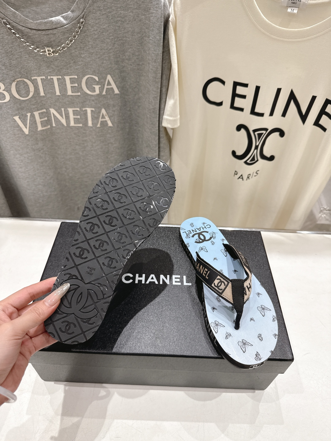 高版本出厂 Chanel*香奈儿F036 小香2026ss夏季新款人字拖夹脚沙滩拖鞋2026夏季爆款无法