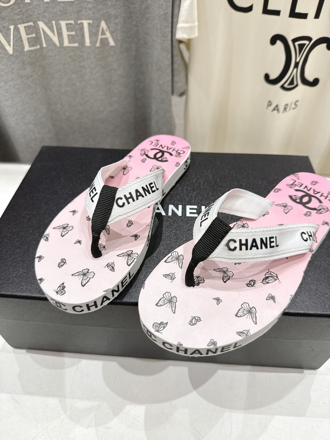 高版本出厂 Chanel*香奈儿F036 小香2026ss夏季新款人字拖夹脚沙滩拖鞋2026夏季爆款无法