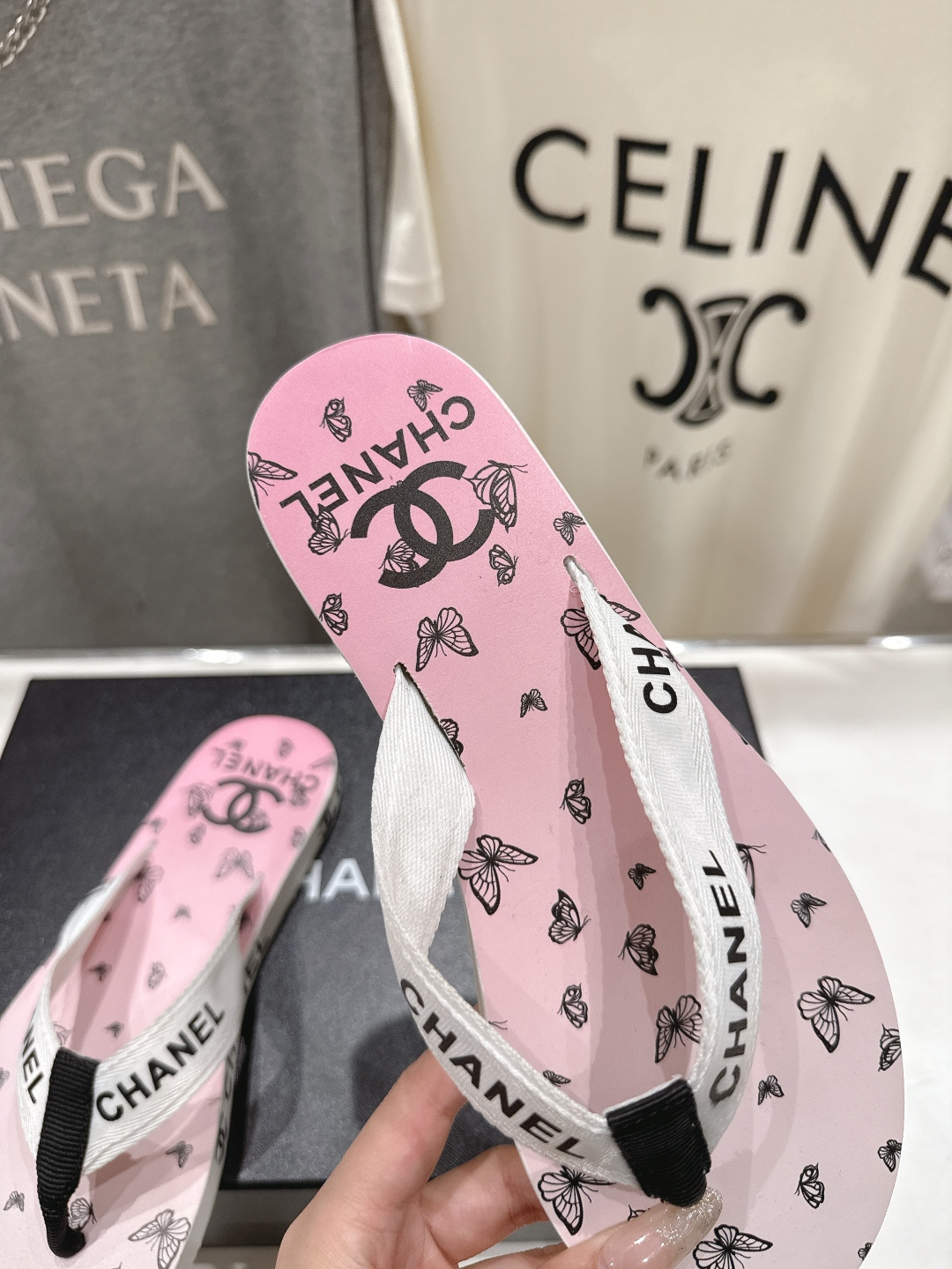 高版本出厂 Chanel*香奈儿F036 小香2026ss夏季新款人字拖夹脚沙滩拖鞋2026夏季爆款无法