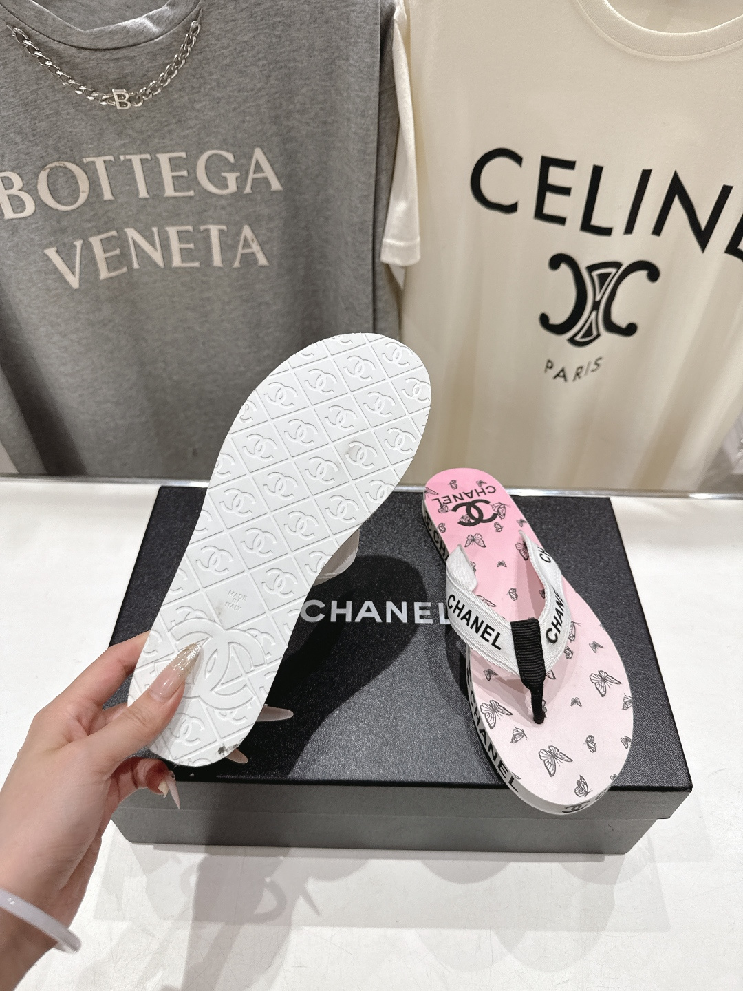 高版本出厂 Chanel*香奈儿F036 小香2026ss夏季新款人字拖夹脚沙滩拖鞋2026夏季爆款无法