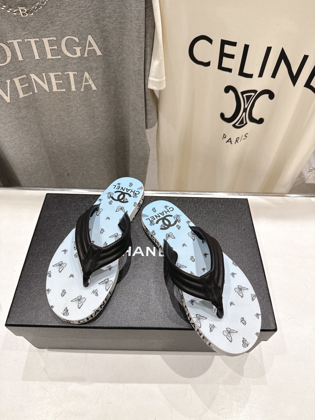 高版本出厂 皮面 Chanel*香奈儿F036 小香2026ss夏季新款人字拖夹脚沙滩拖鞋2026夏季爆