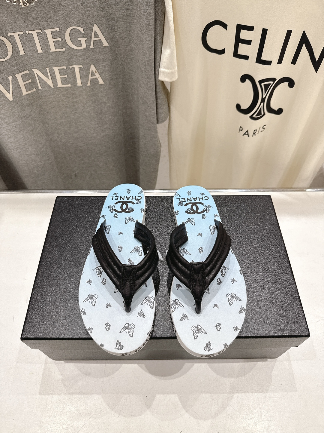 高版本出厂 皮面 Chanel*香奈儿F036 小香2026ss夏季新款人字拖夹脚沙滩拖鞋2026夏季爆
