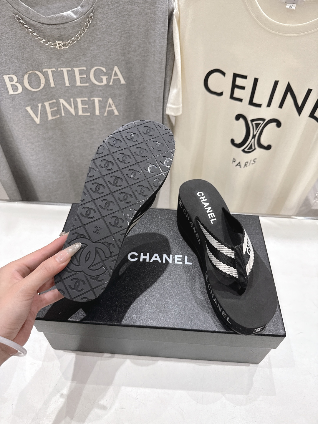 高版本出厂 Chanel*香奈儿F036 小香2026ss夏季新款人字拖夹脚沙滩拖鞋2026夏季爆款无法