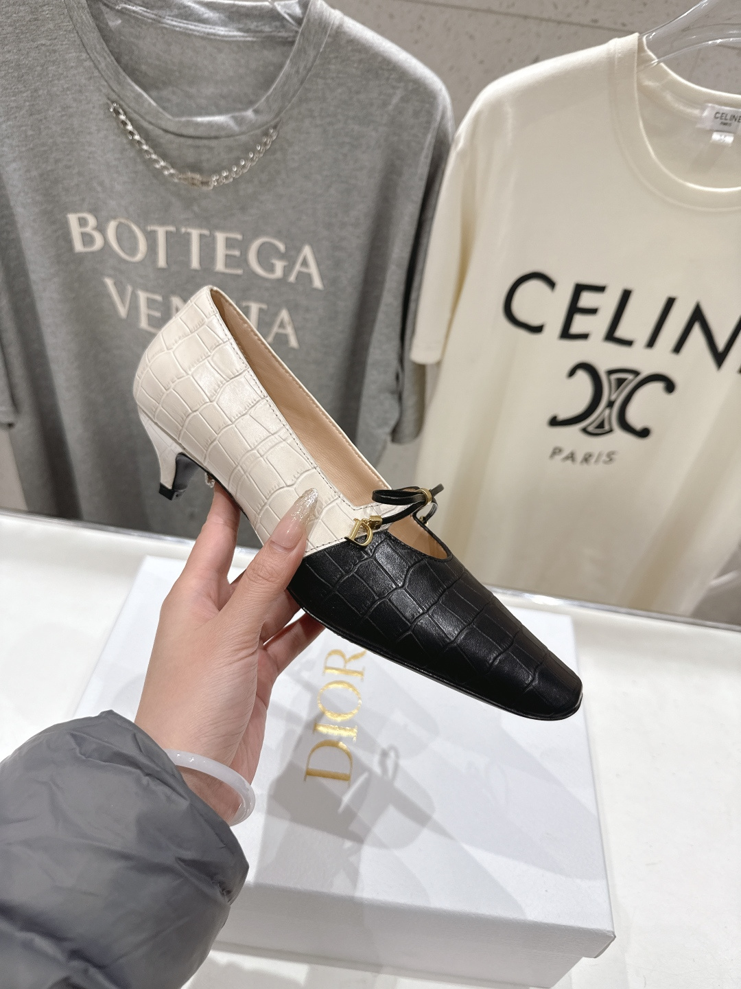 高版本出厂 DIOR*迪奥F027 D家2026ss新款小方头玛丽珍高跟鞋时装鞋！顶级版本～超美的鞋型上