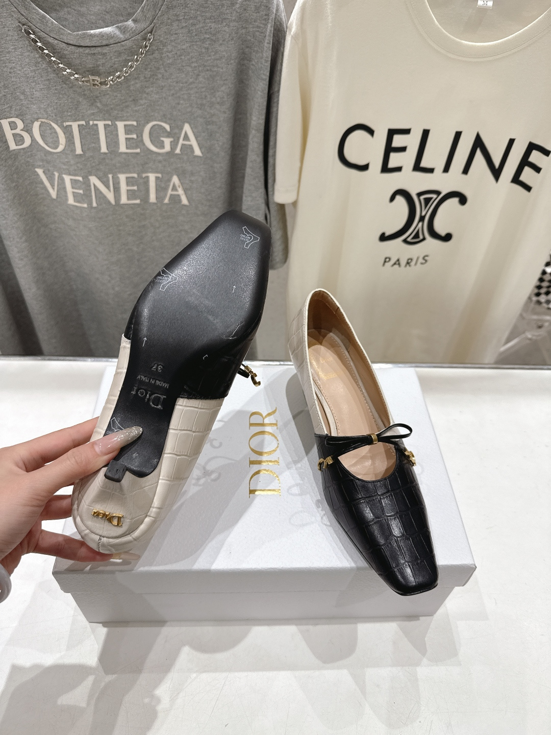 高版本出厂 DIOR*迪奥F027 D家2026ss新款小方头玛丽珍高跟鞋时装鞋！顶级版本～超美的鞋型上