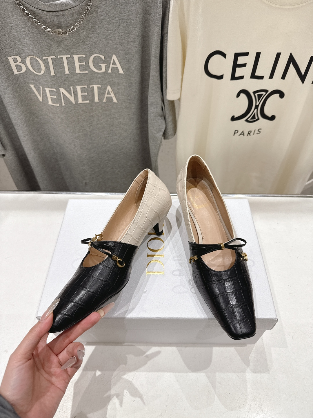 高版本出厂 DIOR*迪奥F027 D家2026ss新款小方头玛丽珍高跟鞋时装鞋！顶级版本～超美的鞋型上