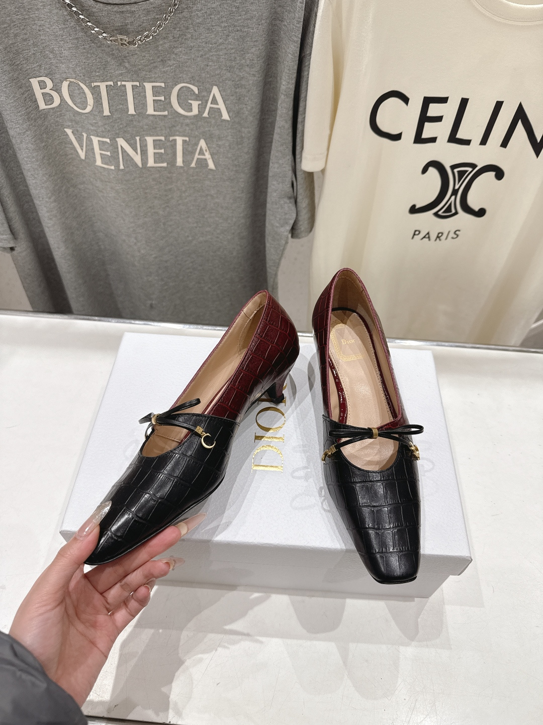 高版本出厂 DIOR*迪奥F027 D家2026ss新款小方头玛丽珍高跟鞋时装鞋！顶级版本～超美的鞋型上