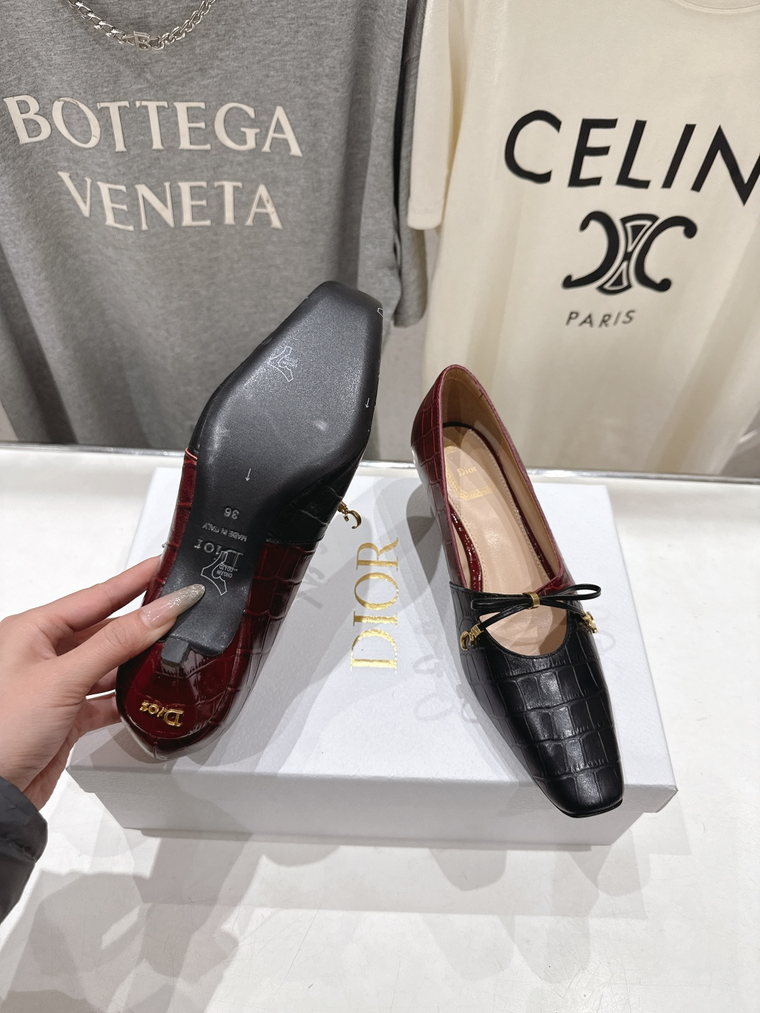 高版本出厂 DIOR*迪奥F027 D家2026ss新款小方头玛丽珍高跟鞋时装鞋！顶级版本～超美的鞋型上