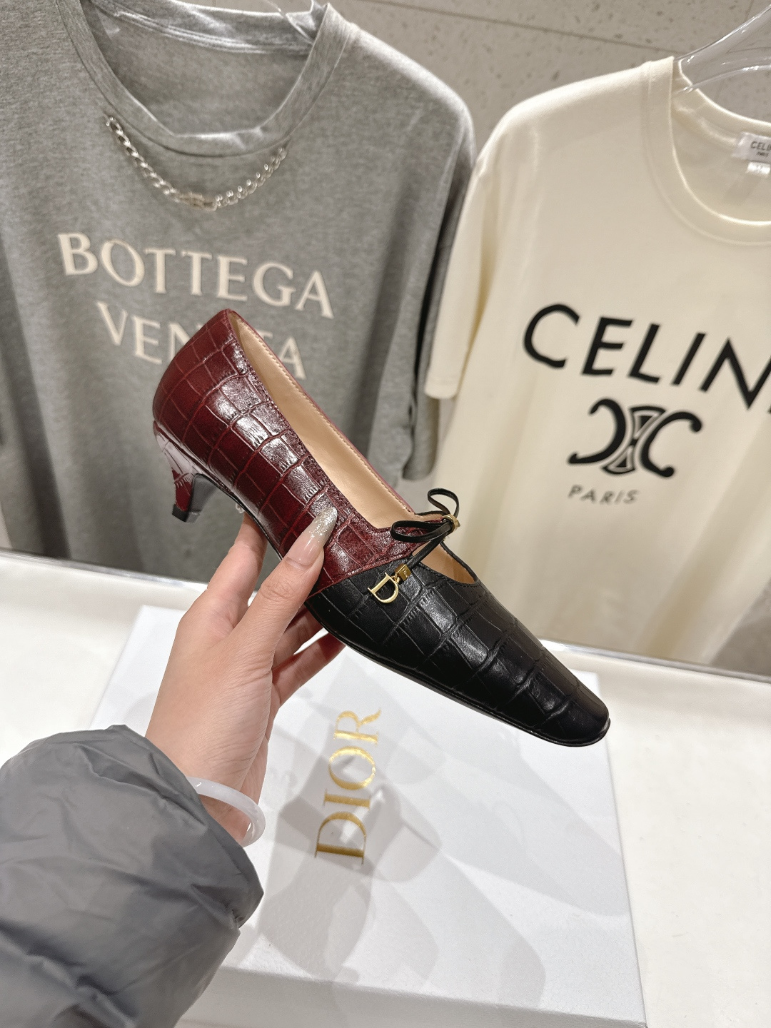 高版本出厂 DIOR*迪奥F027 D家2026ss新款小方头玛丽珍高跟鞋时装鞋！顶级版本～超美的鞋型上