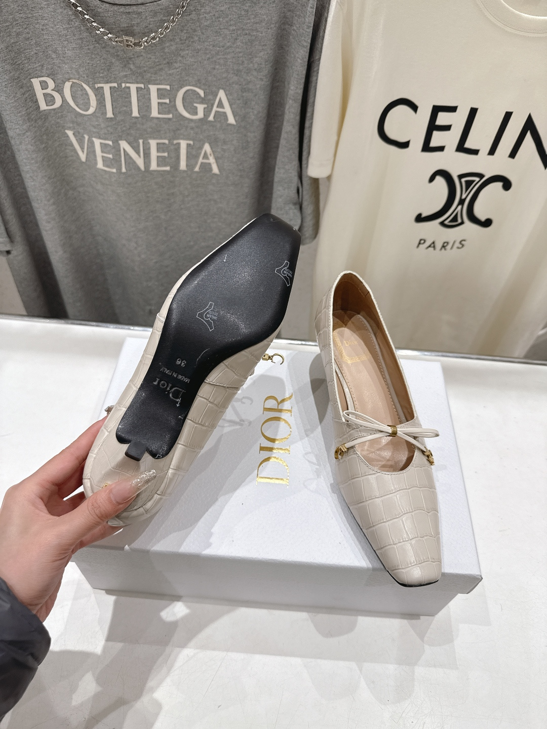 高版本出厂 DIOR*迪奥F027 D家2026ss新款小方头玛丽珍高跟鞋时装鞋！顶级版本～超美的鞋型上