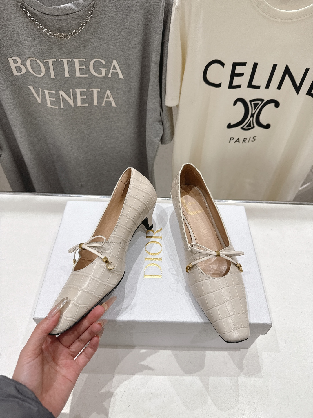 高版本出厂 DIOR*迪奥F027 D家2026ss新款小方头玛丽珍高跟鞋时装鞋！顶级版本～超美的鞋型上