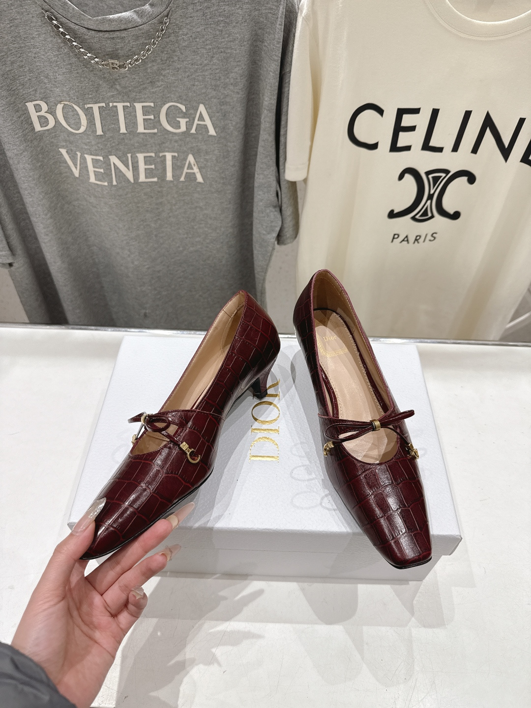 高版本出厂 DIOR*迪奥F027 D家2026ss新款小方头玛丽珍高跟鞋时装鞋！顶级版本～超美的鞋型上