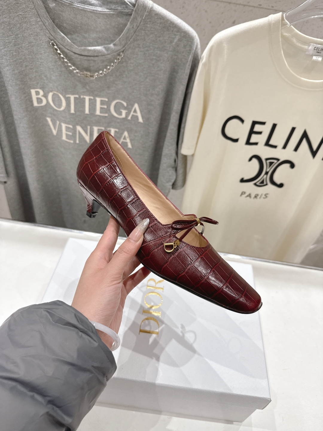 高版本出厂 DIOR*迪奥F027 D家2026ss新款小方头玛丽珍高跟鞋时装鞋！顶级版本～超美的鞋型上