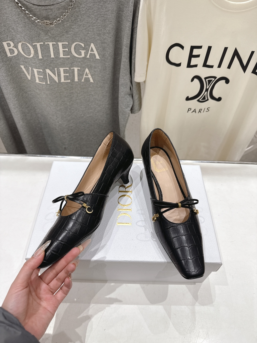 高版本出厂 DIOR*迪奥F027 D家2026ss新款小方头玛丽珍高跟鞋时装鞋！顶级版本～超美的鞋型上