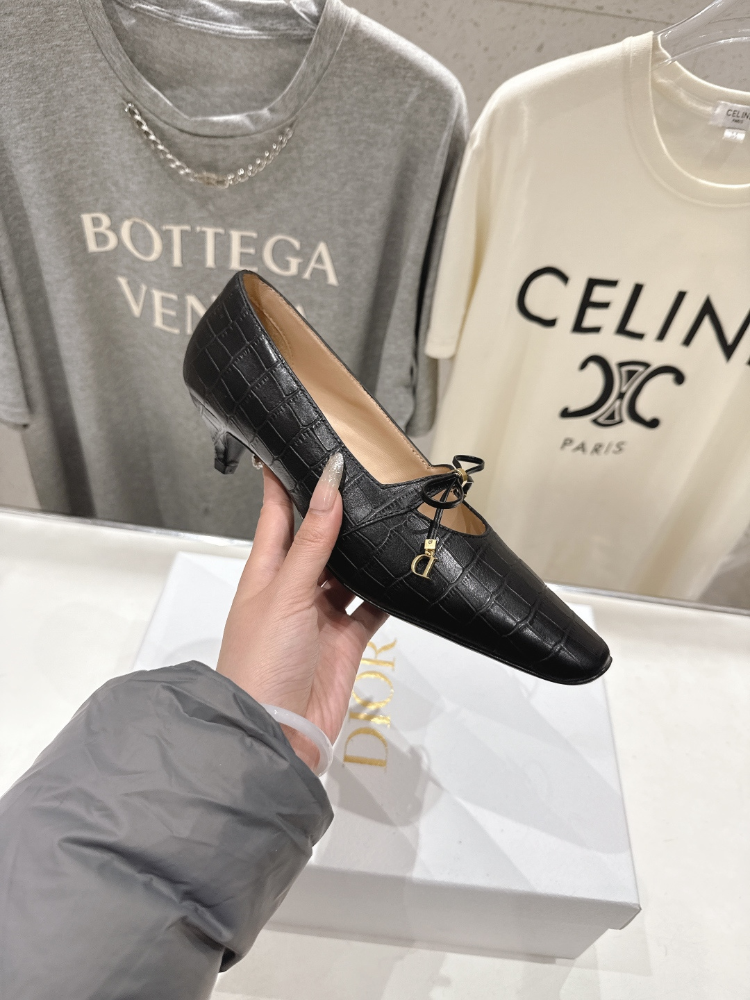 高版本出厂 DIOR*迪奥F027 D家2026ss新款小方头玛丽珍高跟鞋时装鞋！顶级版本～超美的鞋型上