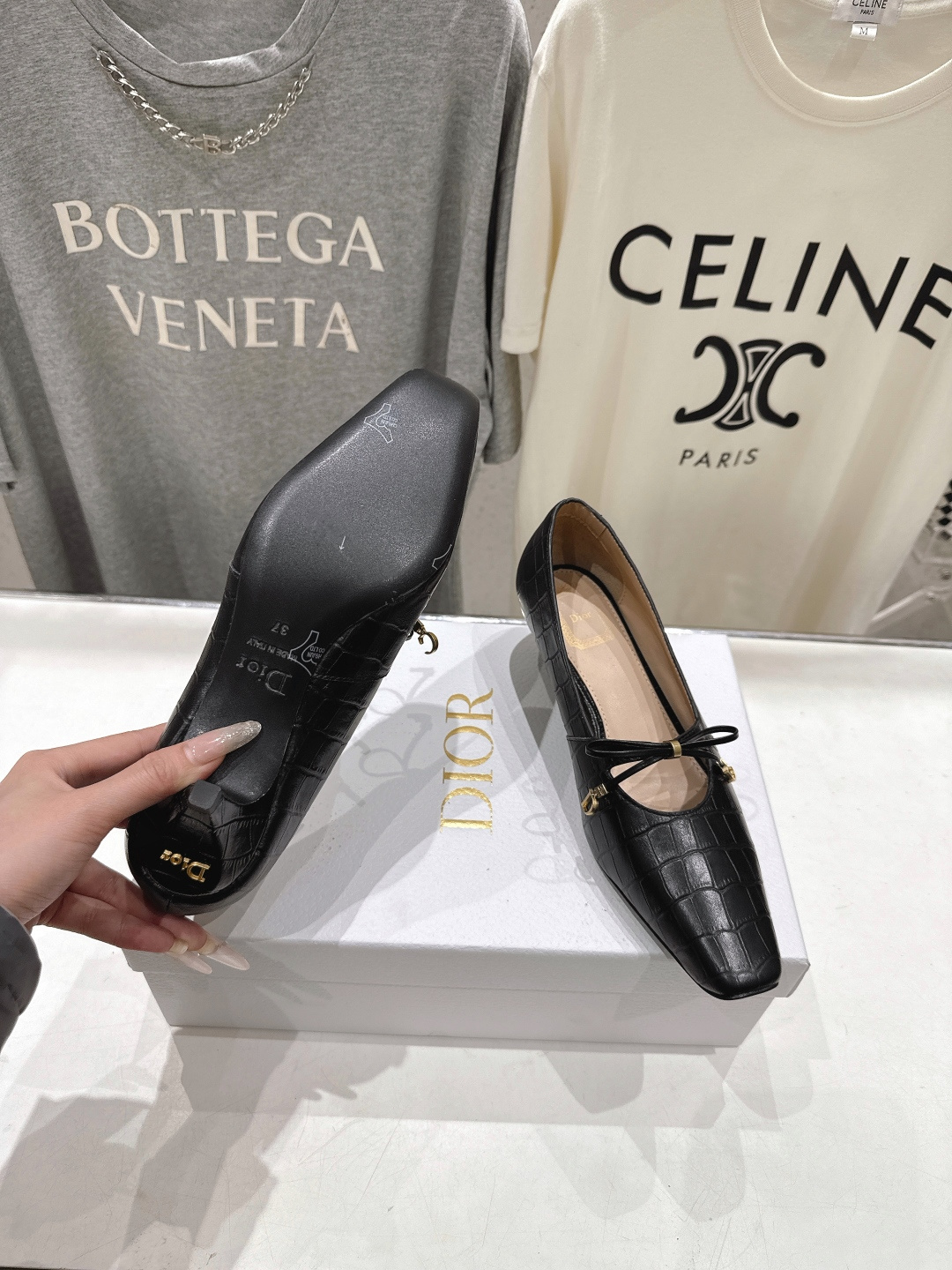 高版本出厂 DIOR*迪奥F027 D家2026ss新款小方头玛丽珍高跟鞋时装鞋！顶级版本～超美的鞋型上