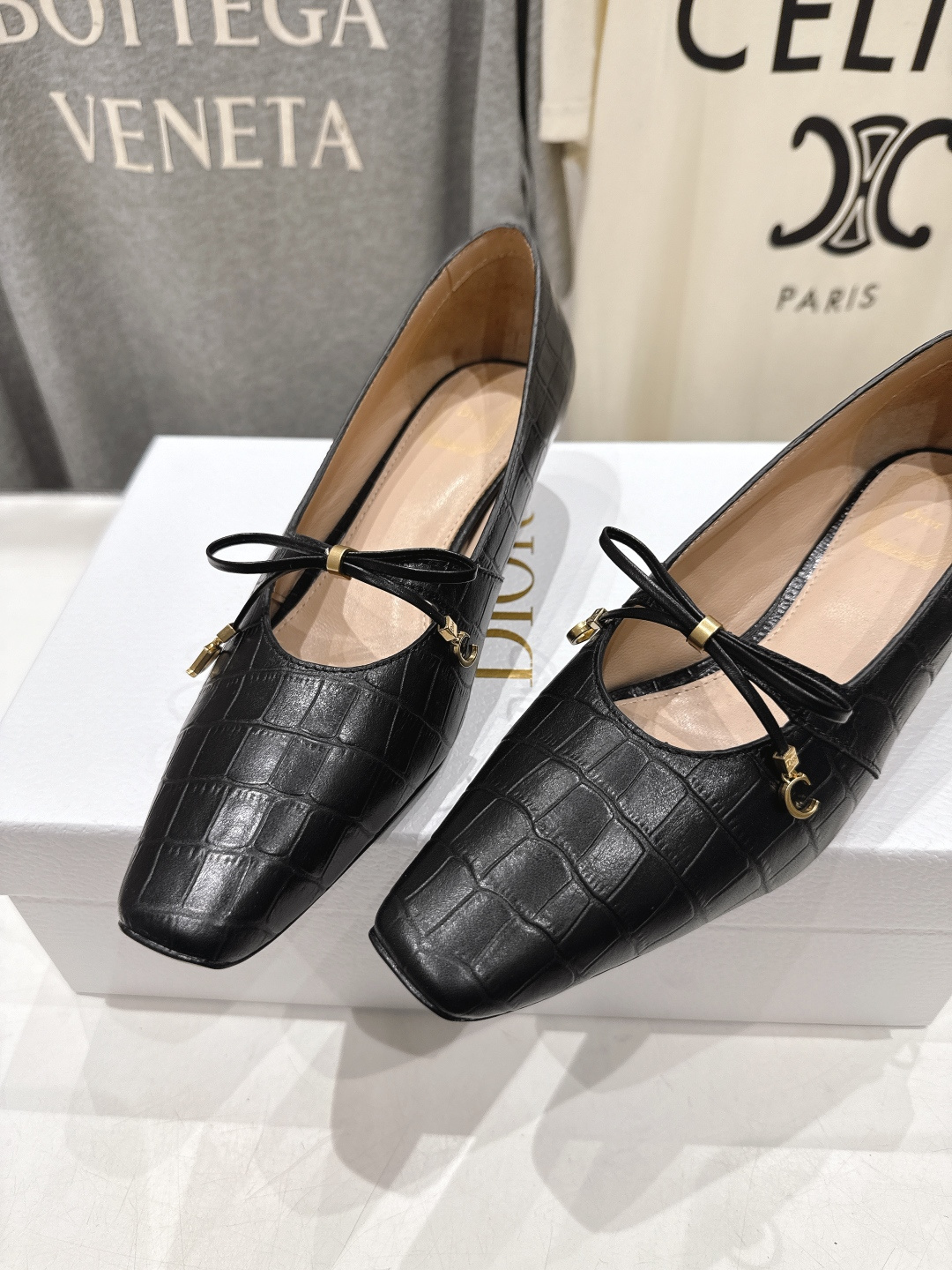 高版本出厂 DIOR*迪奥F027 D家2026ss新款小方头玛丽珍高跟鞋时装鞋！顶级版本～超美的鞋型上