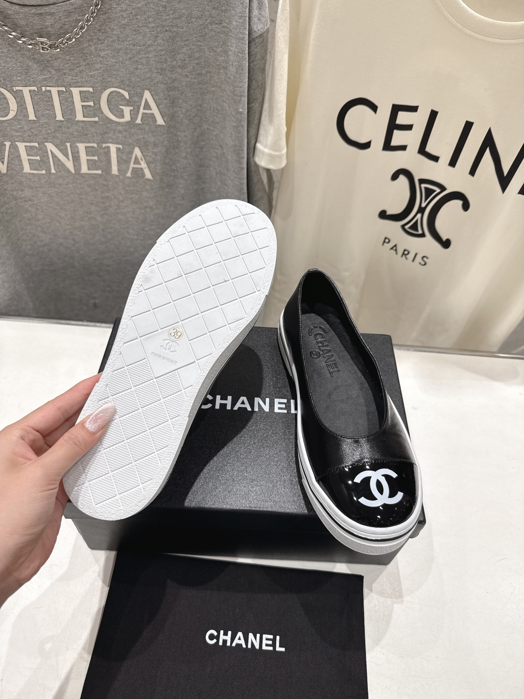 高版本出厂 CHANEL*香奈儿F015-小香2026ss春夏🆕新款圆头平底鞋玛丽珍单鞋鞋楦精美，米兰走