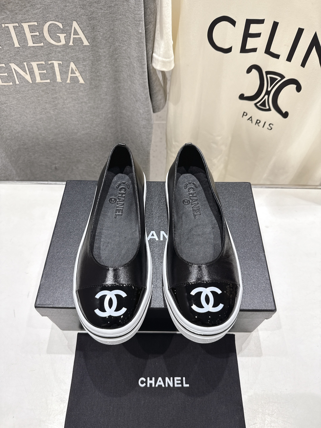 高版本出厂 CHANEL*香奈儿F015-小香2026ss春夏🆕新款圆头平底鞋玛丽珍单鞋鞋楦精美，米兰走