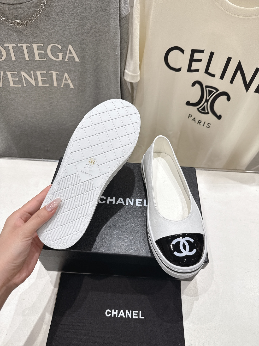 高版本出厂 CHANEL*香奈儿F015-小香2026ss春夏🆕新款圆头平底鞋玛丽珍单鞋鞋楦精美，米兰走