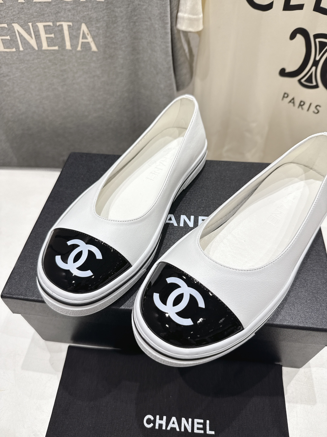 高版本出厂 CHANEL*香奈儿F015-小香2026ss春夏🆕新款圆头平底鞋玛丽珍单鞋鞋楦精美，米兰走
