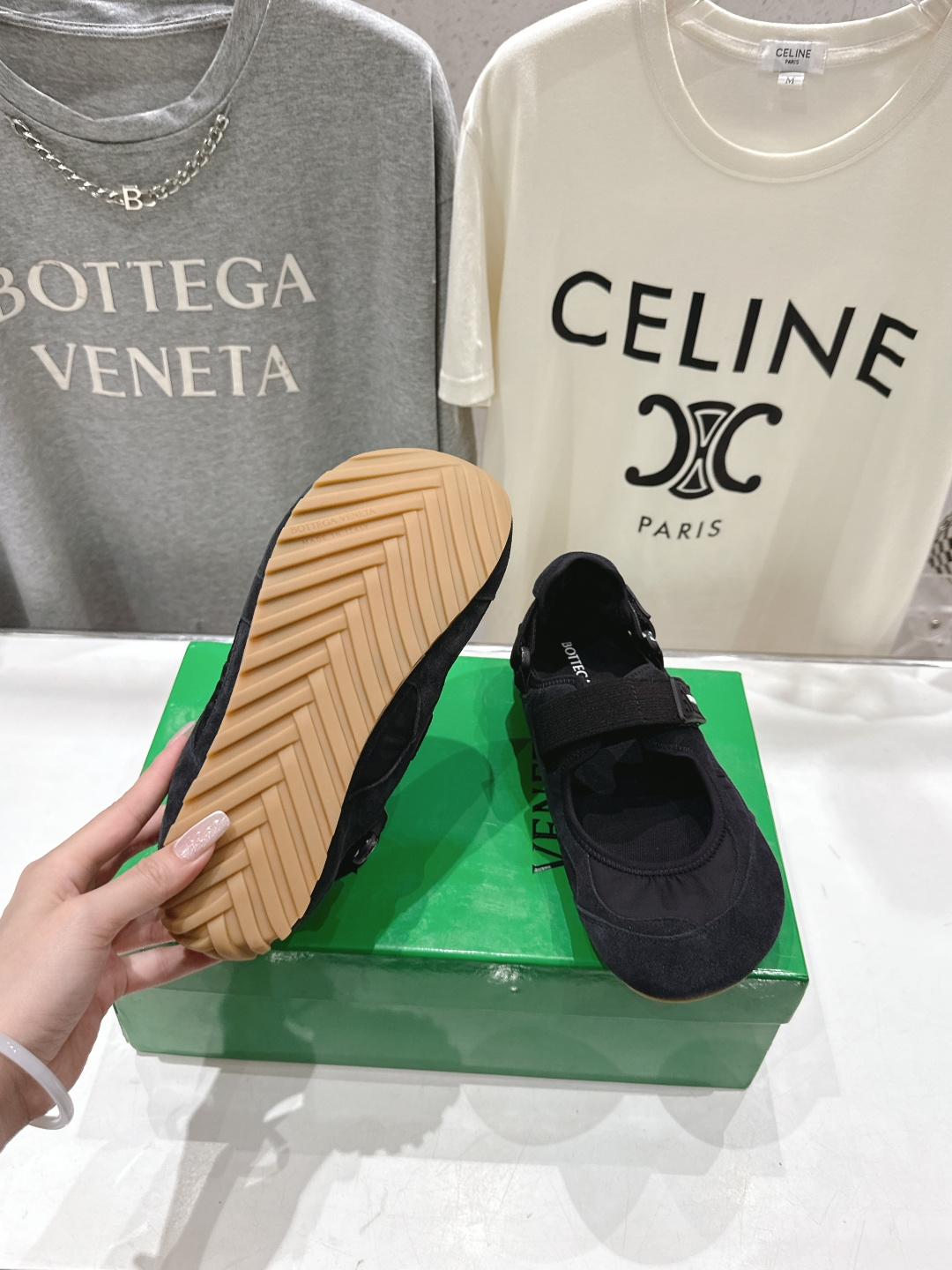 高版本出厂 Bottega Veneta/BV F065 2026ss新款玛丽珍 BV Orbit Fl