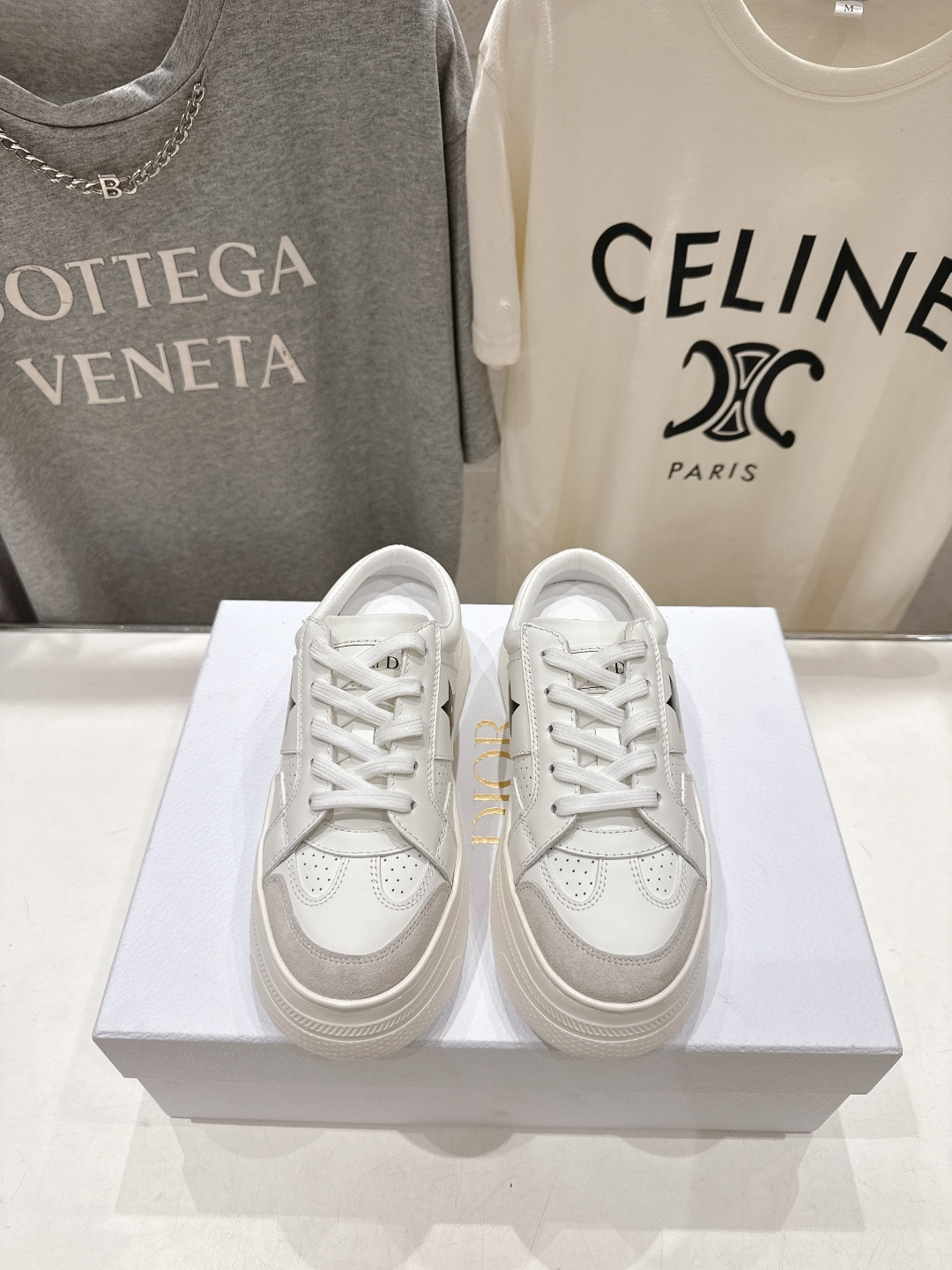 高版本出厂 厚底 Dior*迪奥 Star F019 D家2026ss新款系带厚底休闲鞋半拖小白鞋延续经