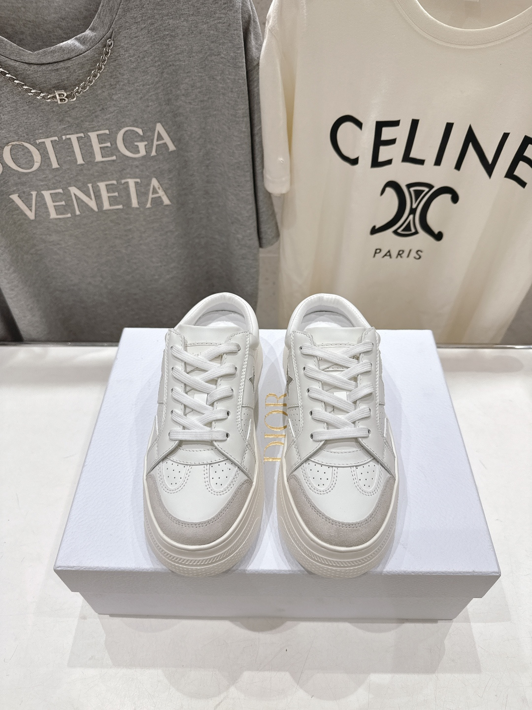 高版本出厂 厚底 Dior*迪奥 Star F019 D家2026ss新款系带厚底休闲鞋半拖小白鞋延续经