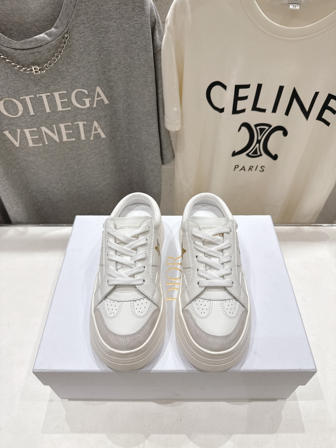 高版本出厂 厚底 Dior*迪奥 Star F019 D家2026ss新款系带厚底休闲鞋半拖小白鞋延续经