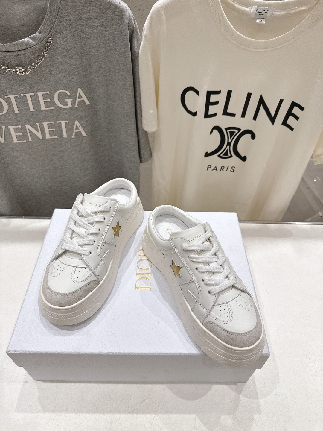 高版本出厂 厚底 Dior*迪奥 Star F019 D家2026ss新款系带厚底休闲鞋半拖小白鞋延续经