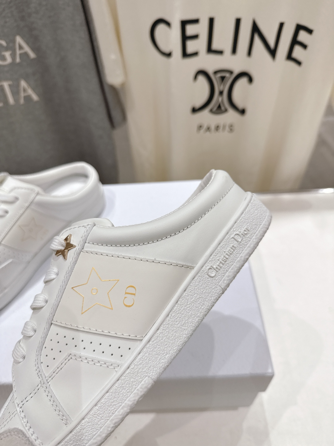 高版本出厂 薄底 Dior*迪奥 Star F019 D家2026ss新款系带平底休闲鞋半拖小白鞋延续经