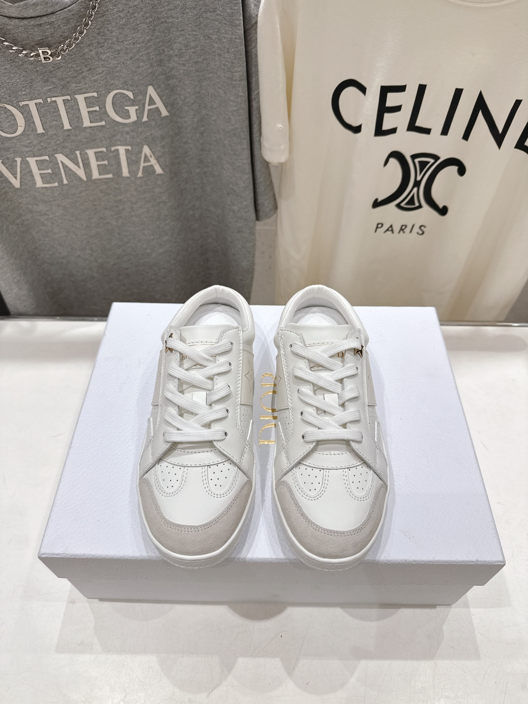 高版本出厂 薄底 Dior*迪奥 Star F019 D家2026ss新款系带平底休闲鞋半拖小白鞋延续经