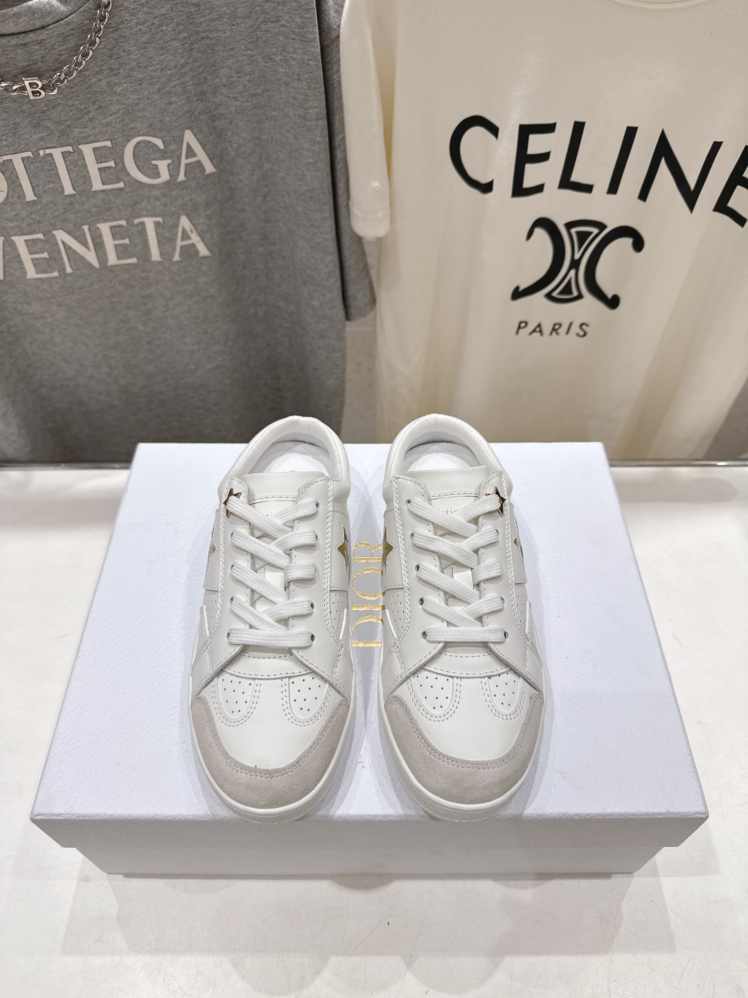 高版本出厂 薄底 Dior*迪奥 Star F019 D家2026ss新款系带平底休闲鞋半拖小白鞋延续经