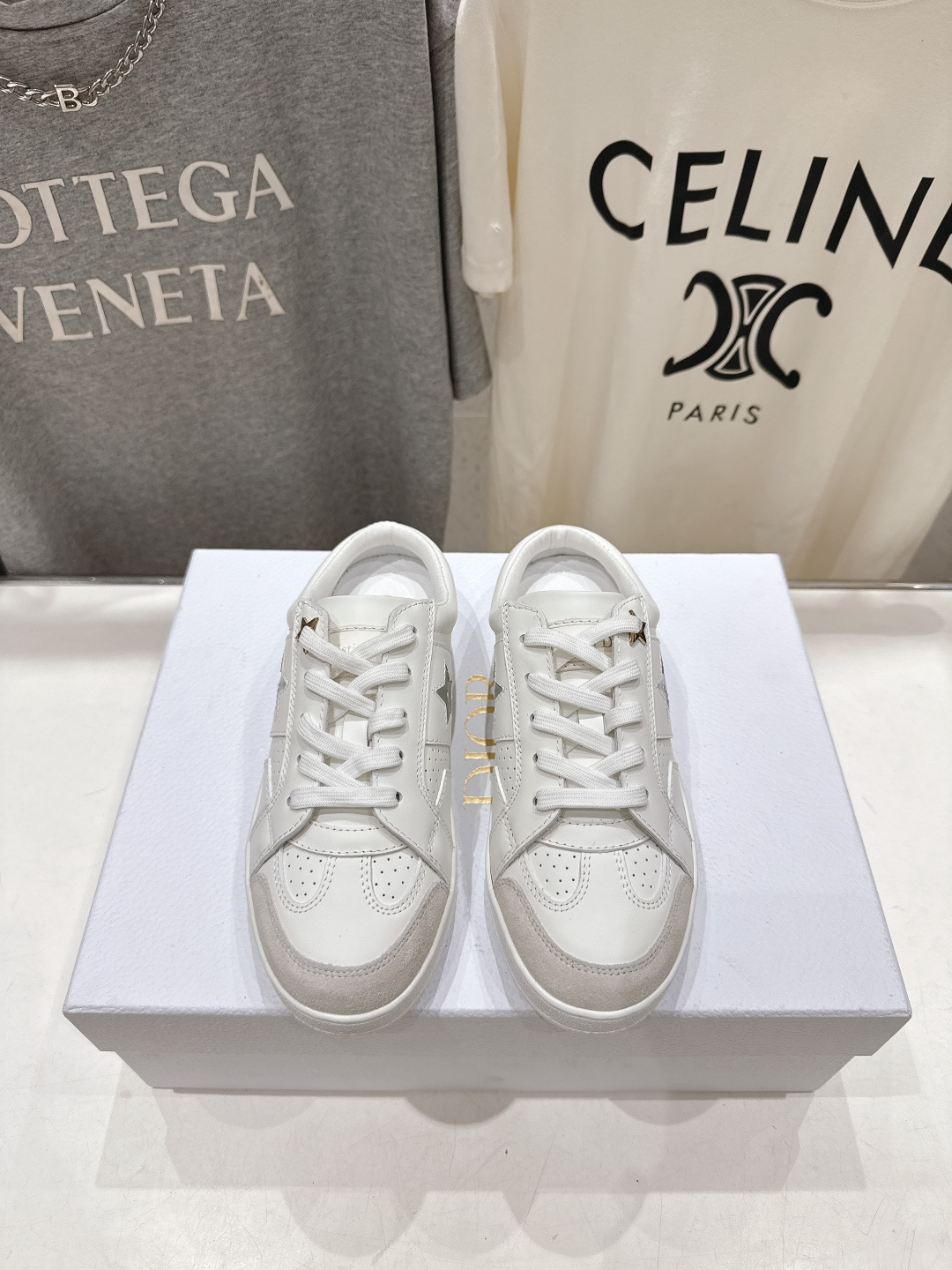 高版本出厂 薄底 Dior*迪奥 Star F019 D家2026ss新款系带平底休闲鞋半拖小白鞋延续经