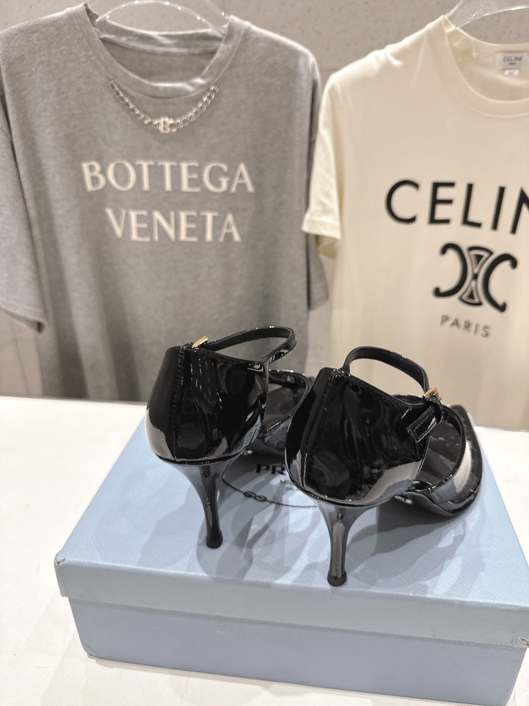 高版本出厂 PRADA* 普拉达P家F025 26ss夏季新品仙女风尖头高跟鞋凉鞋原版购入1:1开发，细