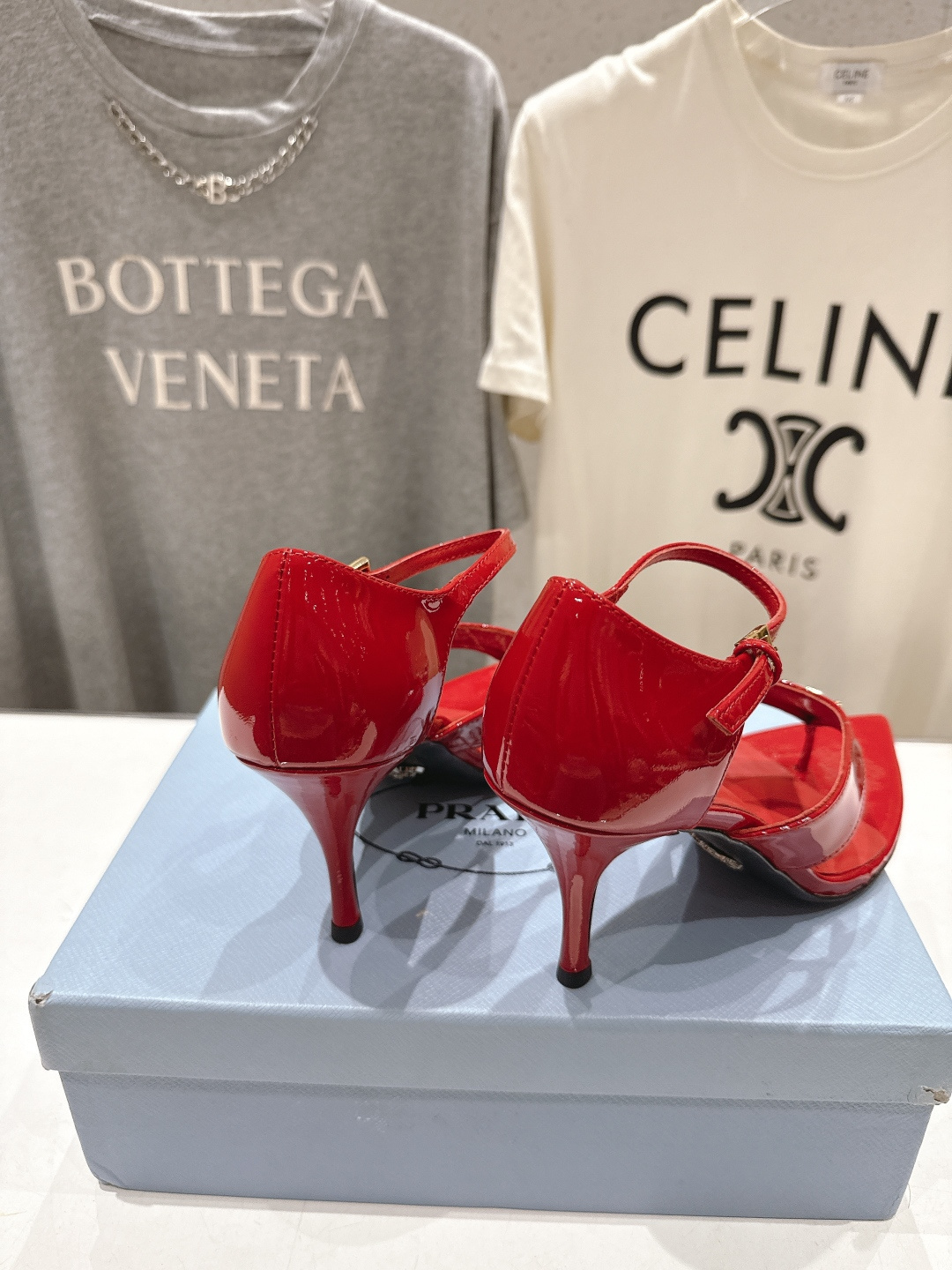 高版本出厂 PRADA* 普拉达P家F025 26ss夏季新品仙女风尖头高跟鞋凉鞋原版购入1:1开发，细