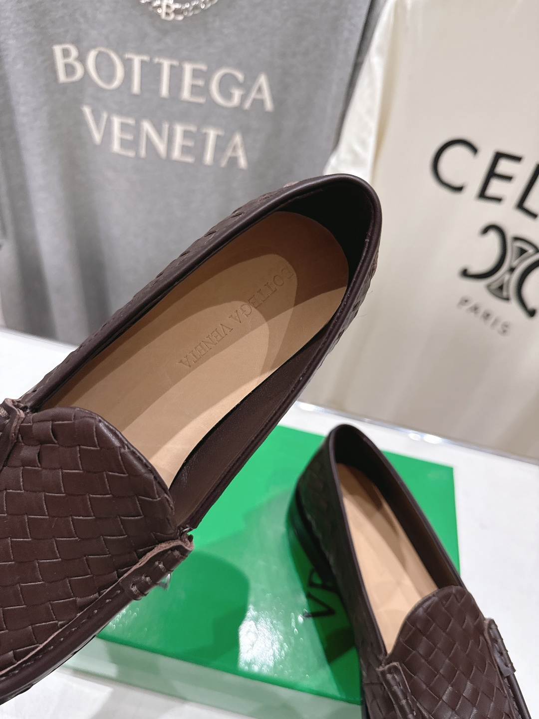 高版本出厂 Bottega Veneta/BV F065 2026ss新款真皮手工编织 金色五金结绳扣件