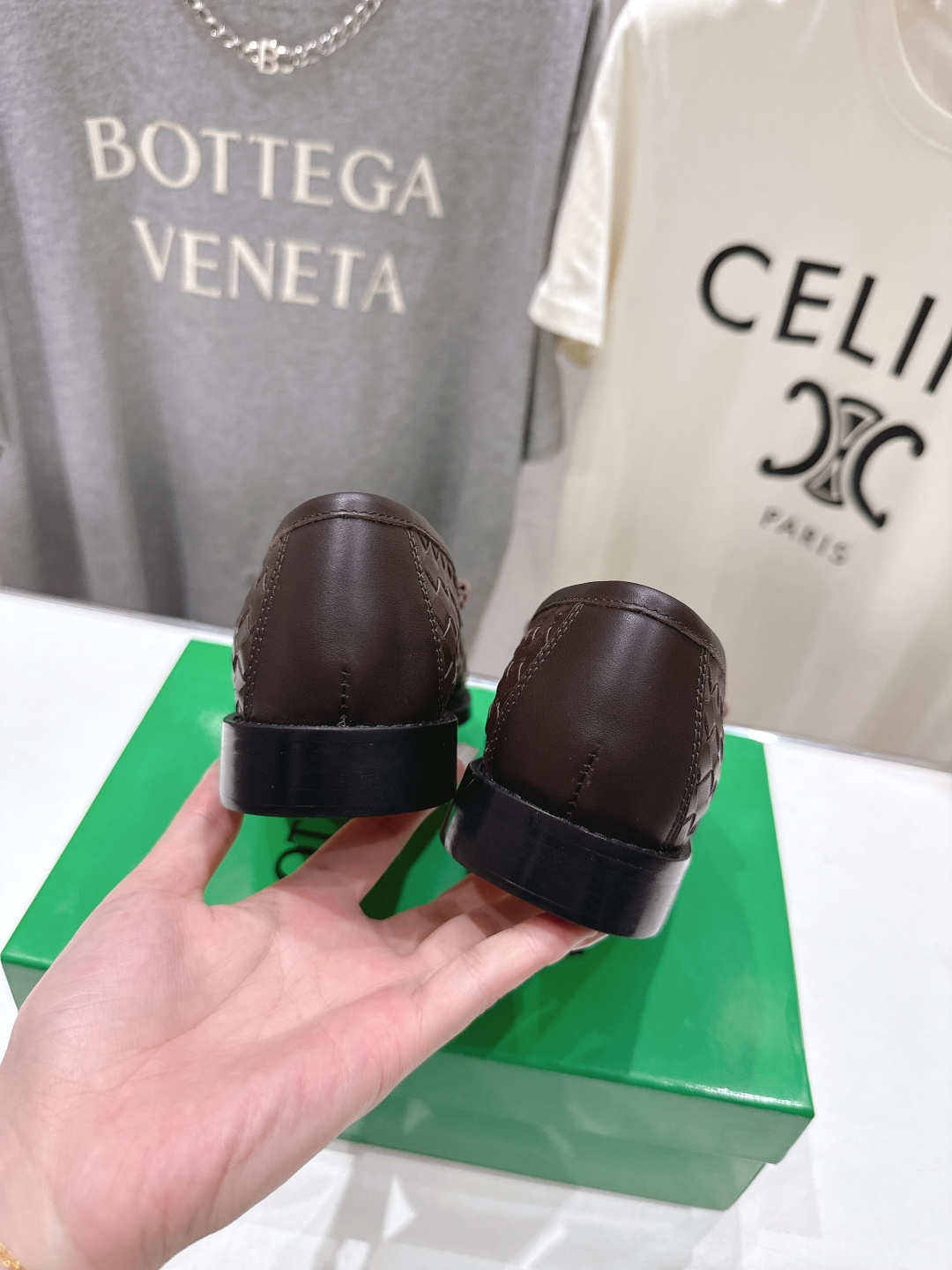 高版本出厂 Bottega Veneta/BV F065 2026ss新款真皮手工编织 金色五金结绳扣件