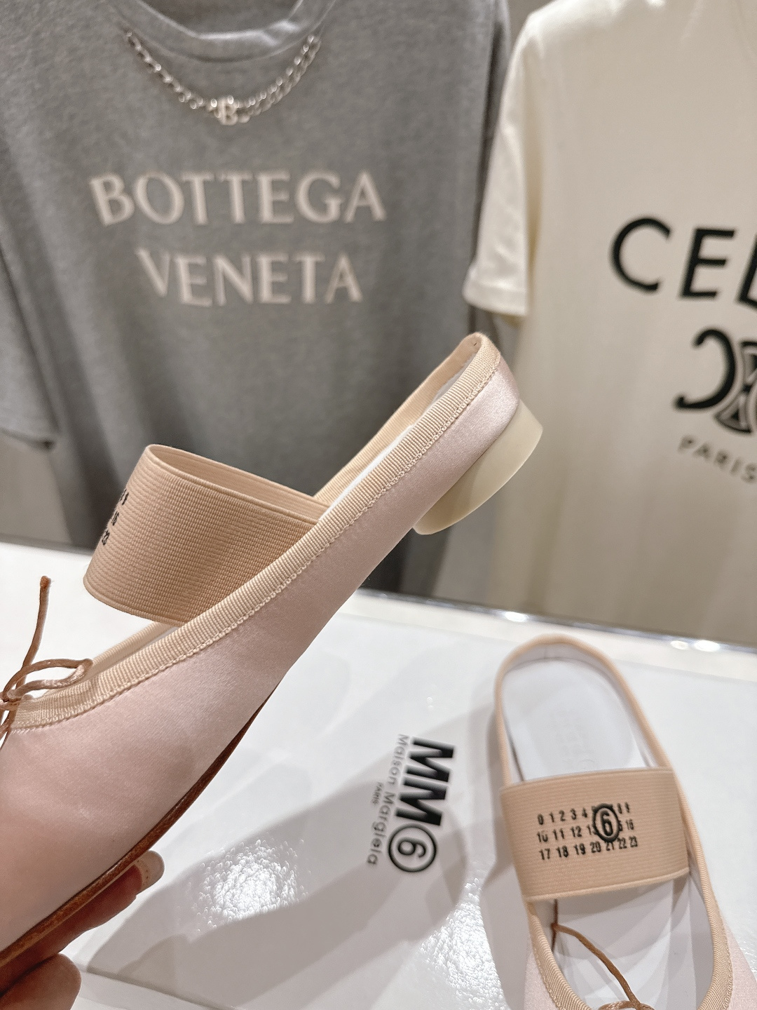 高版本出厂 布面 MM6马吉拉2026ss新品最近超级🔥的平底半拖玛丽珍芭蕾舞鞋舒适度不用说 肯定会很舒