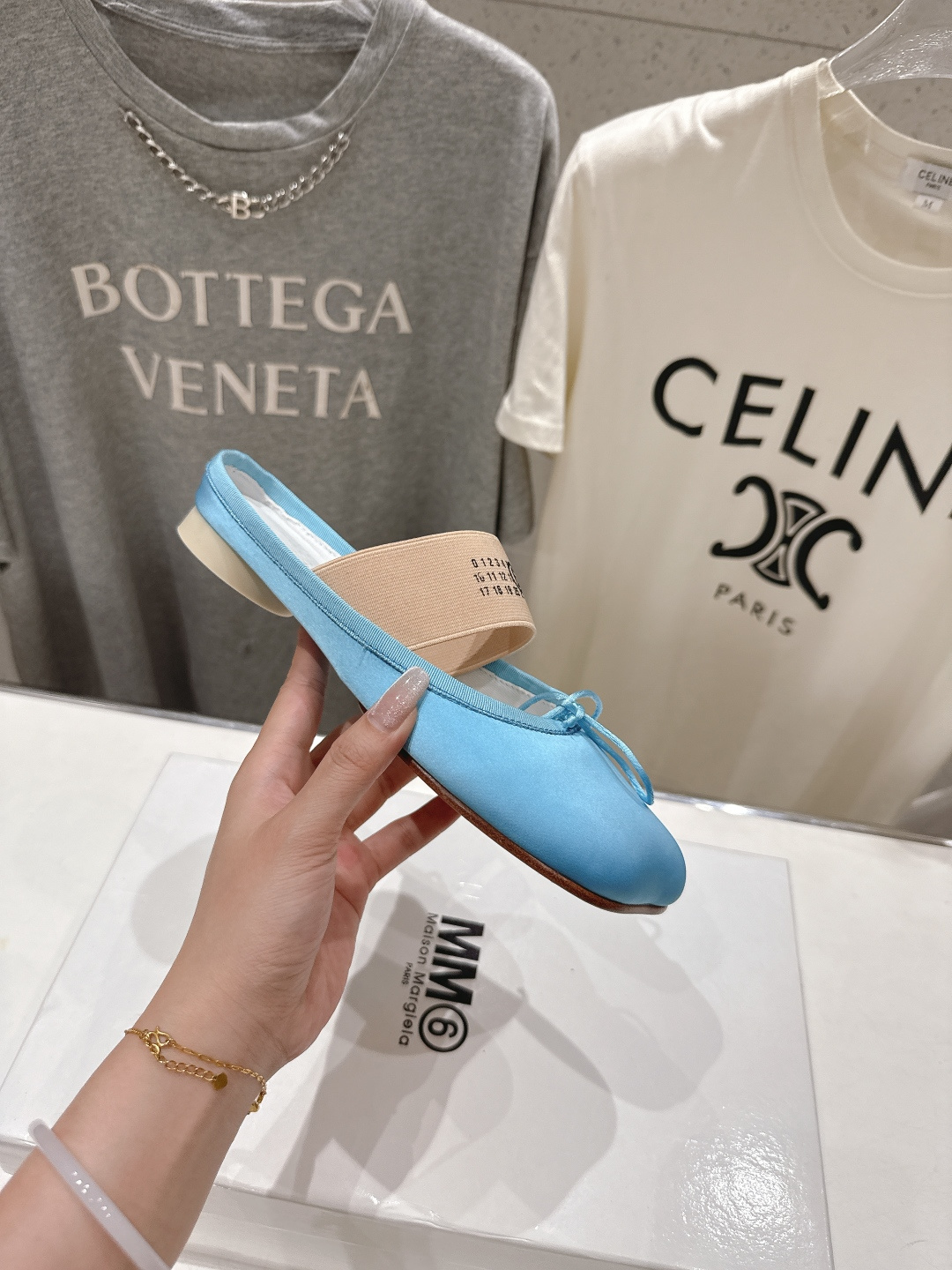 高版本出厂 布面 MM6马吉拉2026ss新品最近超级🔥的平底半拖玛丽珍芭蕾舞鞋舒适度不用说 肯定会很舒