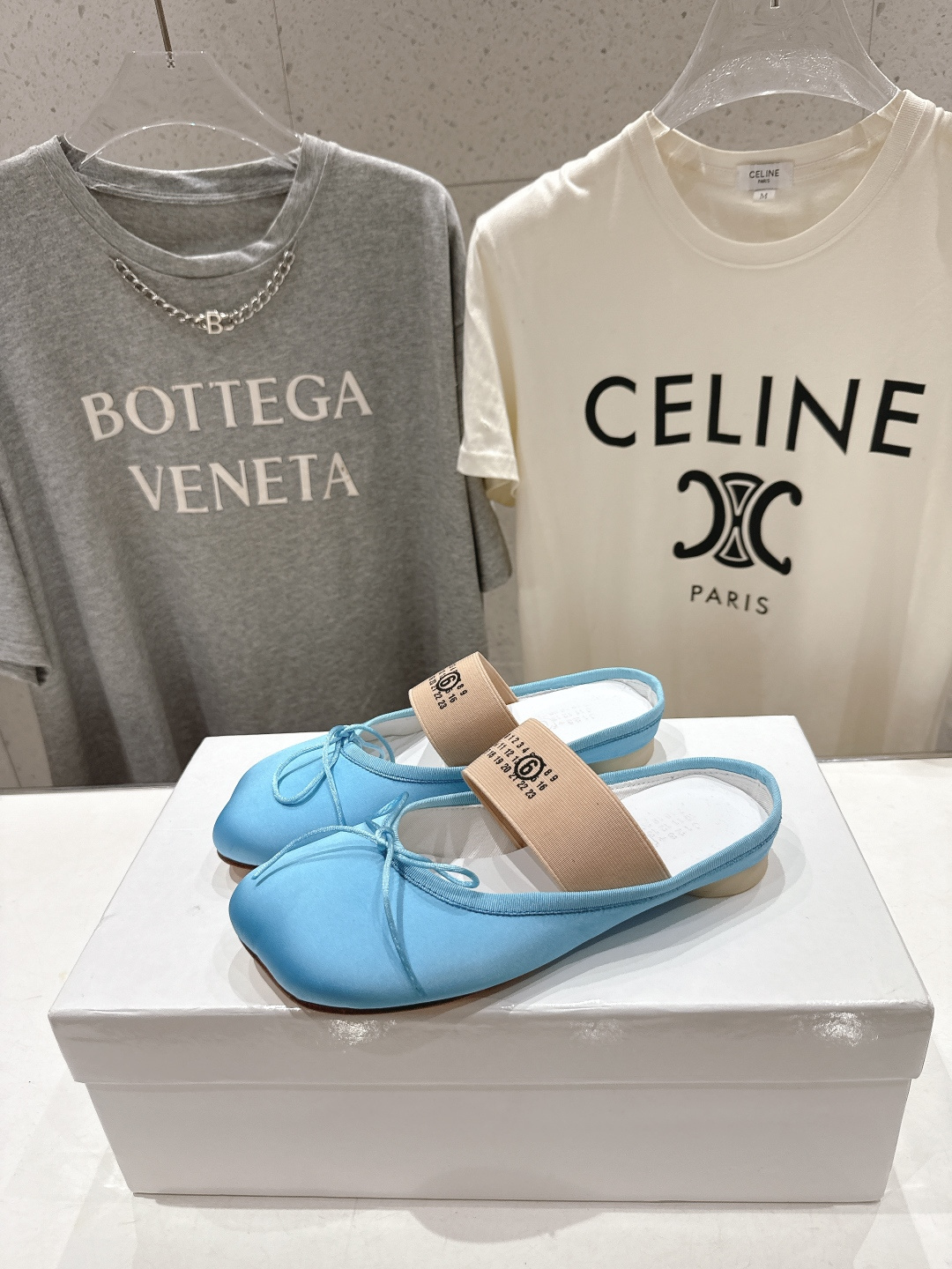 高版本出厂 布面 MM6马吉拉2026ss新品最近超级🔥的平底半拖玛丽珍芭蕾舞鞋舒适度不用说 肯定会很舒