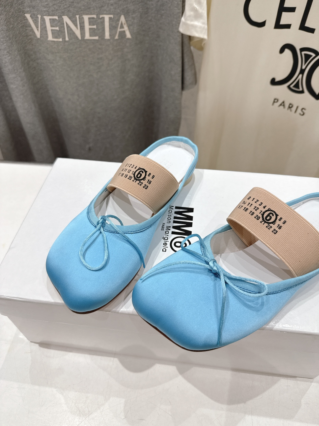 高版本出厂 布面 MM6马吉拉2026ss新品最近超级🔥的平底半拖玛丽珍芭蕾舞鞋舒适度不用说 肯定会很舒