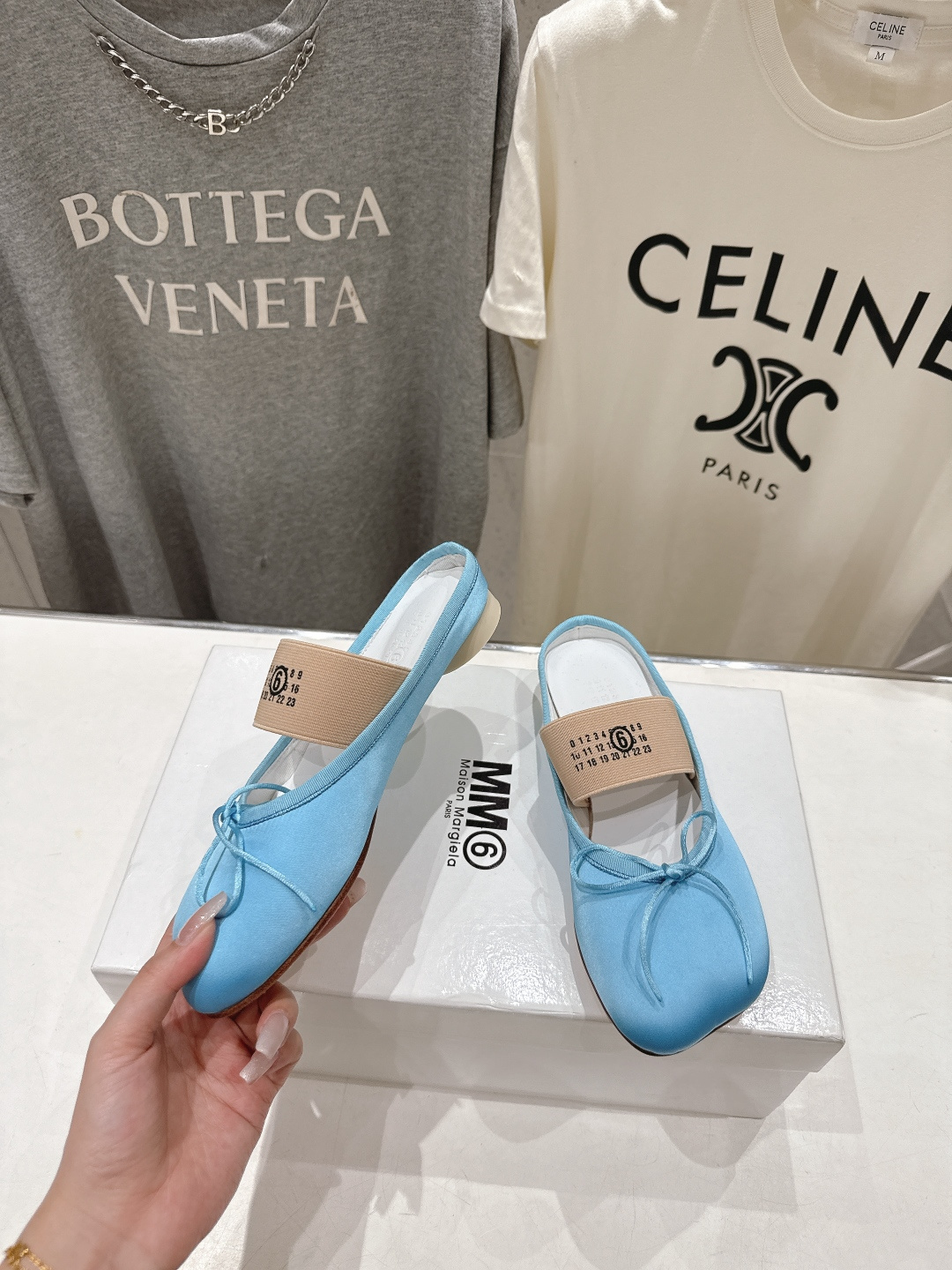 高版本出厂 布面 MM6马吉拉2026ss新品最近超级🔥的平底半拖玛丽珍芭蕾舞鞋舒适度不用说 肯定会很舒