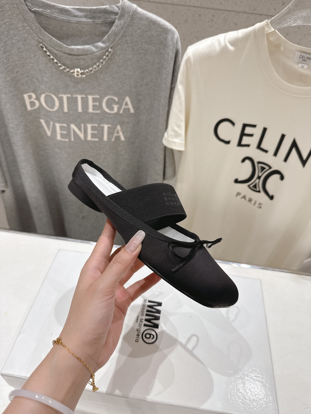 高版本出厂 布面 MM6马吉拉2026ss新品最近超级🔥的平底半拖玛丽珍芭蕾舞鞋舒适度不用说 肯定会很舒